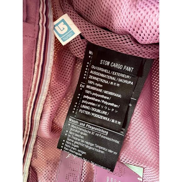 Burton Snow Cargo Pants Plaid Insulated Waterproof - M - Picture 6 of 8